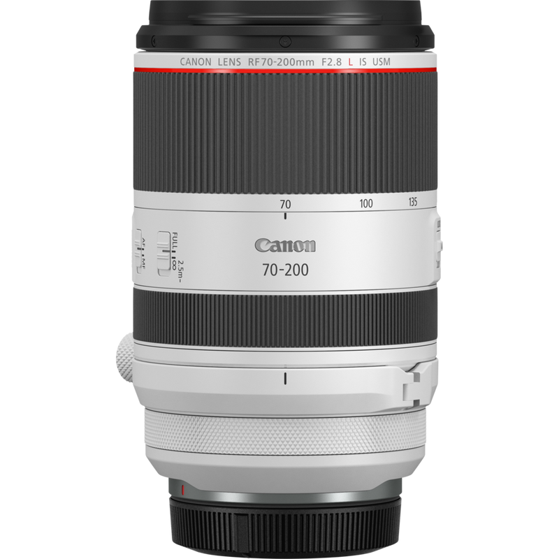 Canon RF 70-200mm F2.8L IS USM Objektiv Produkt Vorderansicht mit Staubkappe