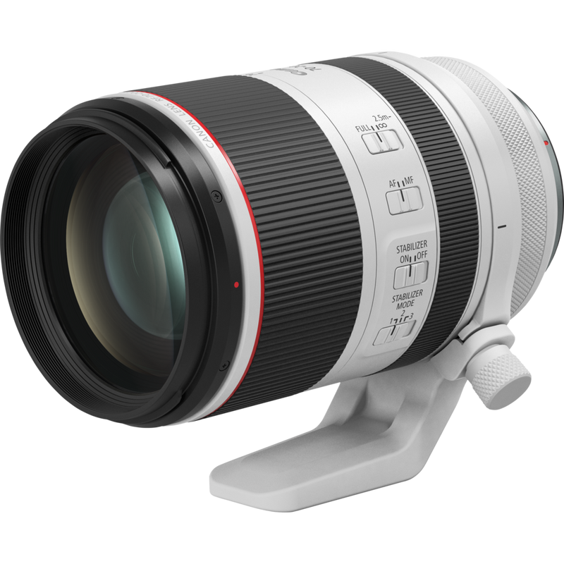 Canon RF 70-200mm F2.8L IS USM Objektiv Produkt Diagonale Ansicht mit Stativgewinde