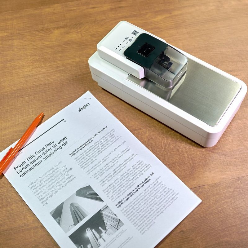 Automatischer Heftklammerentferner A1 0 Zwischen Stiften und Papier platziert