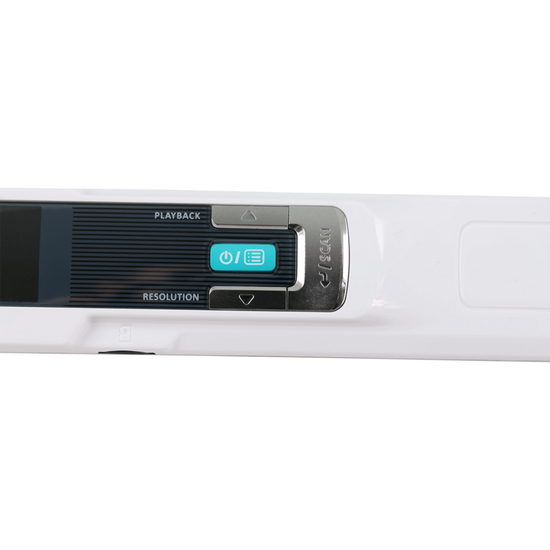 IRIScan Book 3 Handheld-Scanner Produkt Ansicht von oben mit Hauptschalter