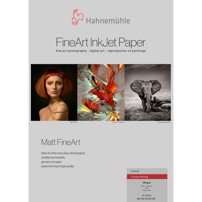 Hahnemühle German Etching 310 g/m², A4, 25 Blatt Produkt Vorderansicht