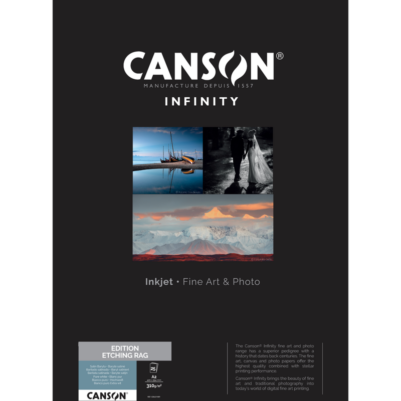 Canson Infinity Edition Etching Rag 310 g/m², A2, 25 Blatt Produkt Vorderansicht