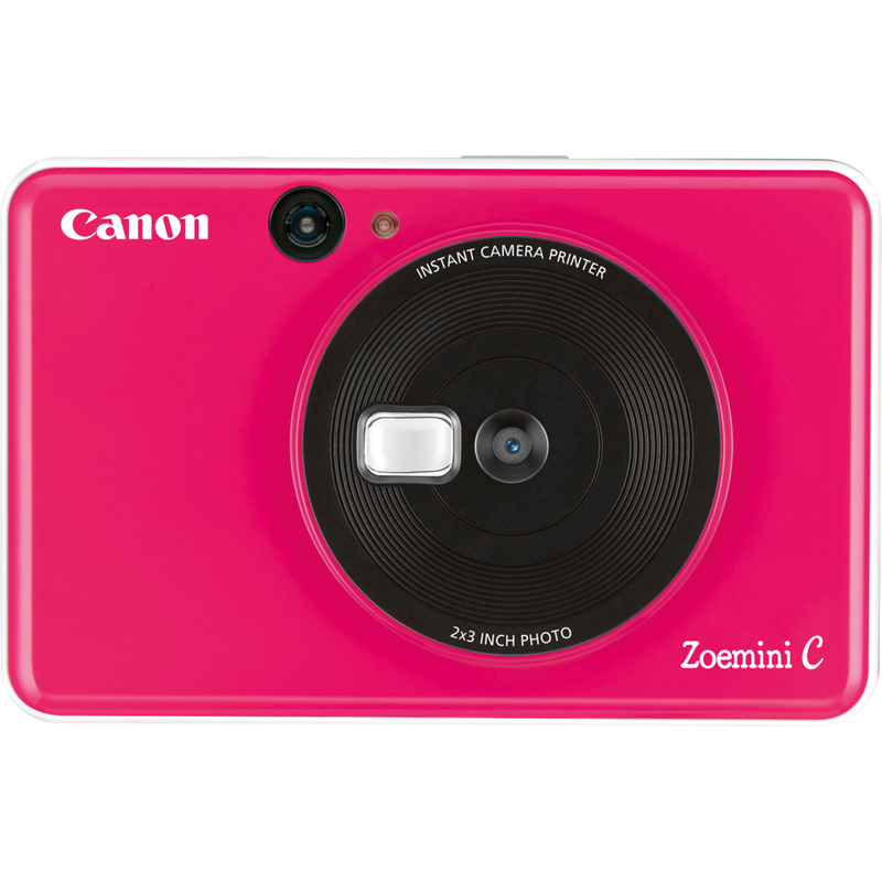 Canon Zoemini C Sofortbildkamera und Mini-Fotodrucker, Bubblegum Pink Produkt Vorderansicht