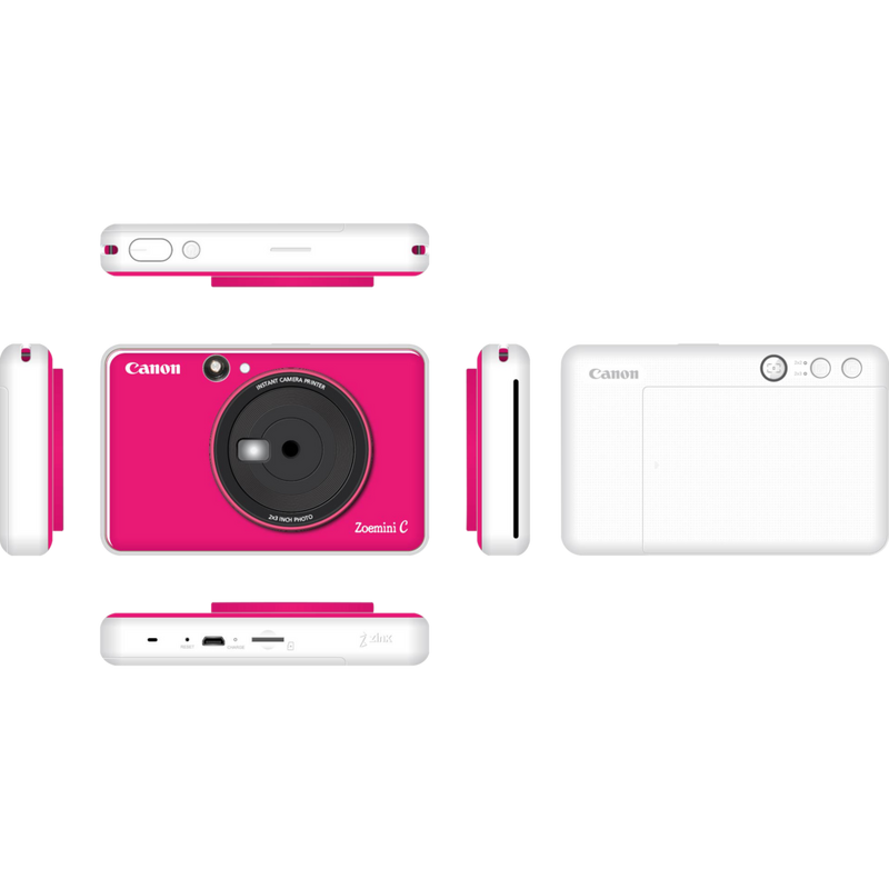 Canon Zoemini C Sofortbildkamera und Mini-Fotodrucker, Bubblegum Pink Produkt Mehrere Blickwinkel
