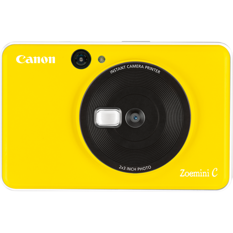 Canon Zoemini C Sofortbildkamera und Mini-Fotodrucker, Bumblebee Gelb Produkt Vorderansicht