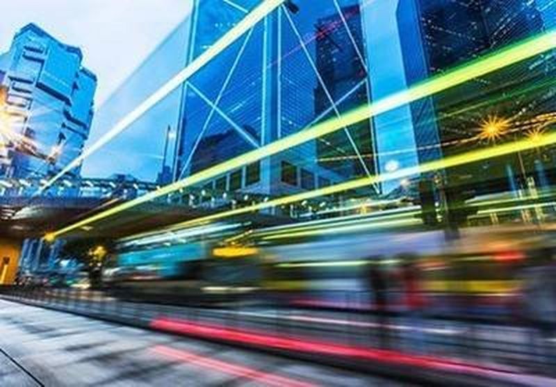 Abstract colour cityscape