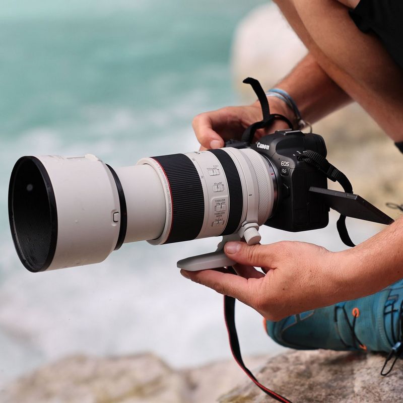 Canon EOS R6 spiegellose Kamera + RF 24-105mm F4-7.1 IS STM Objektiv 0 Verwenden eines RF Objektivs der L Serie