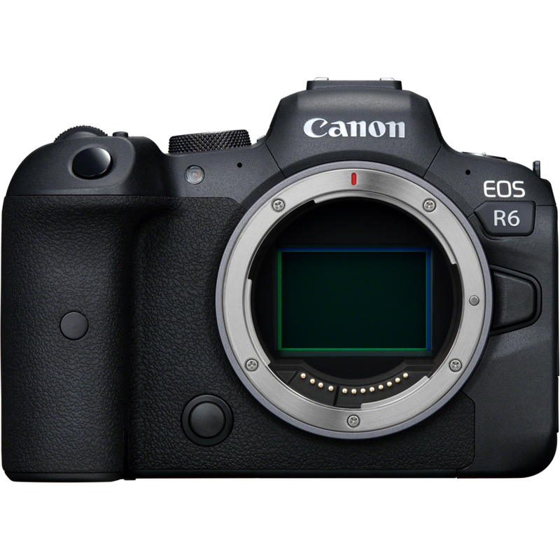 Canon EOS R6 spiegelloses Kameragehäuse Produkt Vorderansicht