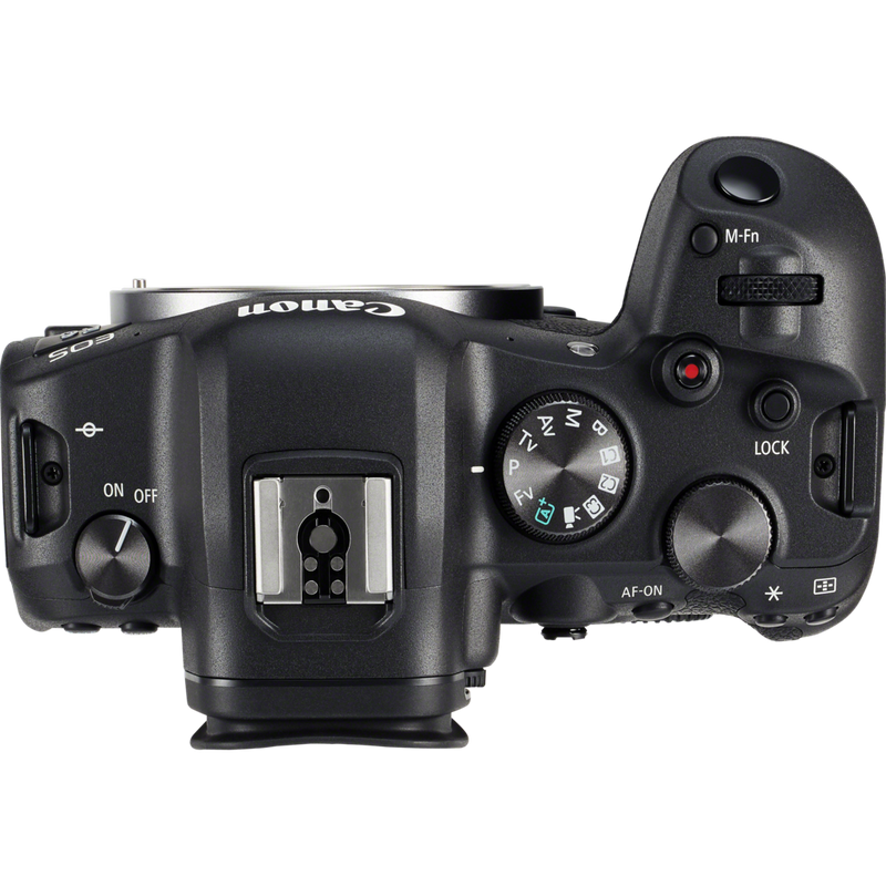 Canon EOS R6 spiegelloses Kameragehäuse Produkt Ansicht von oben