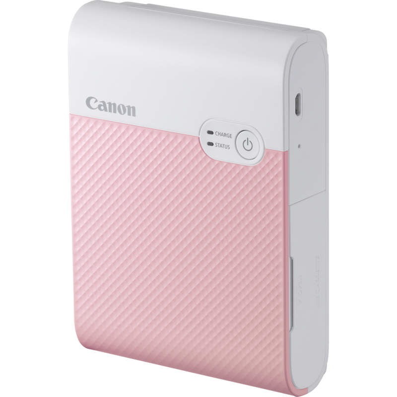 Canon SELPHY SQUARE QX10 mobiler WLAN-Farbfotodrucker, Pink Produkt Ansicht von rechts
