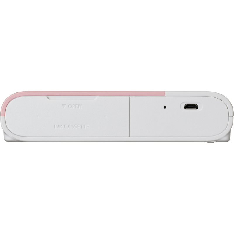Canon SELPHY SQUARE QX10 mobiler WLAN-Farbfotodrucker, Pink Produkt Ansicht von unten