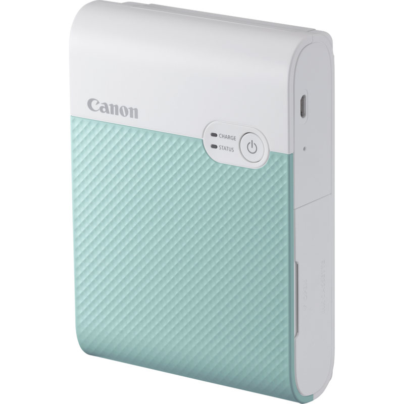 Canon SELPHY SQUARE QX10 mobiler WLAN-Farbfotodrucker, Mintgrün Produkt Ansicht von rechts