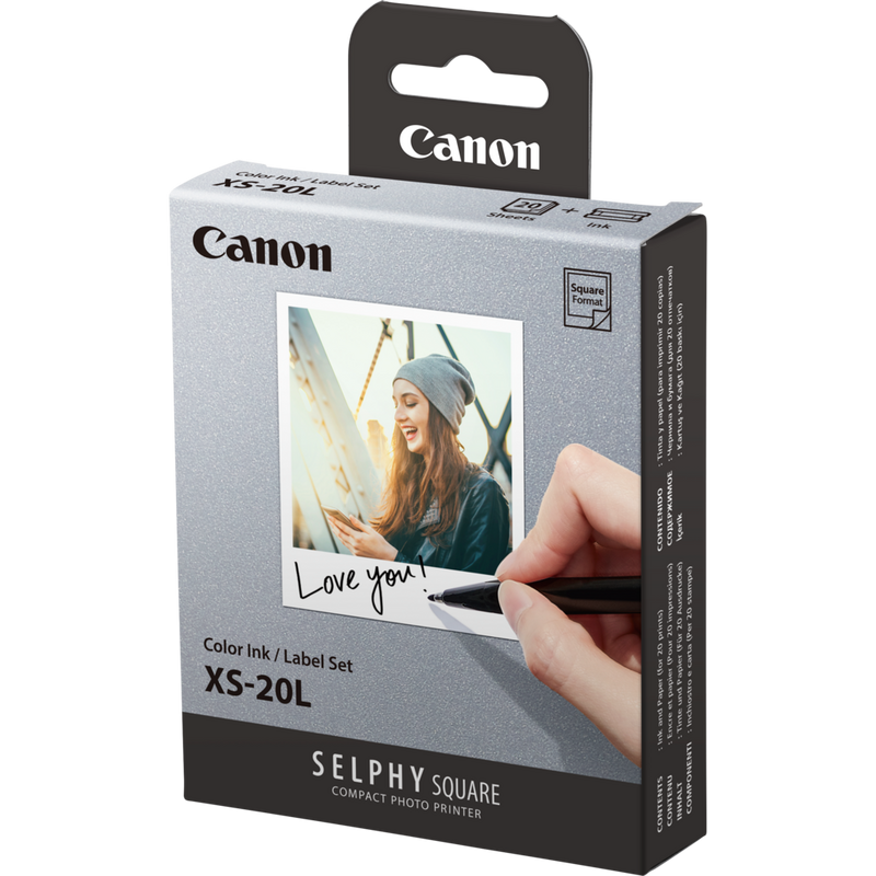 Canon XS-20L Tinte/Papier Set – 20 Drucke Produkt Schrägansicht von vorne links