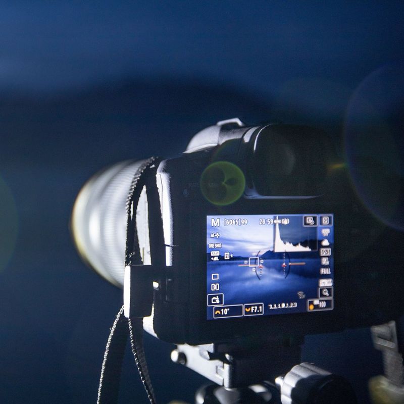 Benutzer nimmt ein Foto mit lv-Modus auf