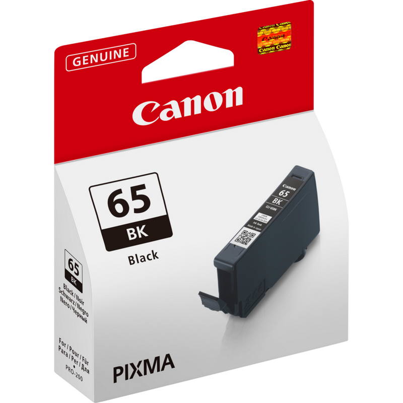 Canon CLI-65BK Tinte Schwarz Produkt Ansicht von links