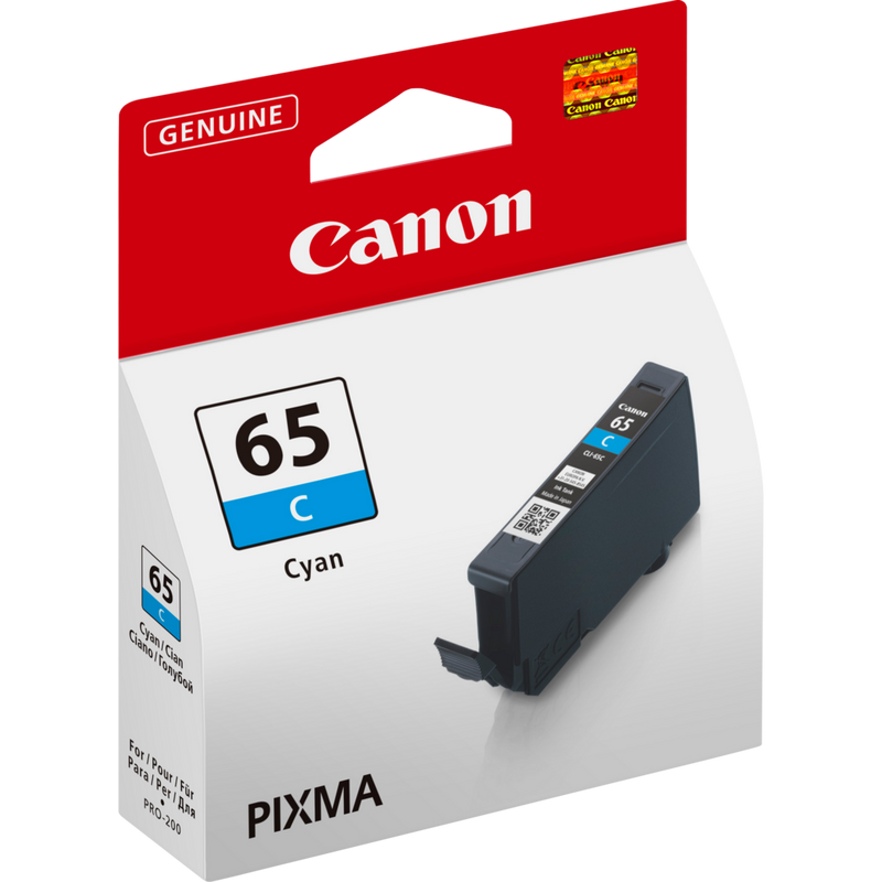 Canon CLI-65C Tinte Cyan Produkt Ansicht von links