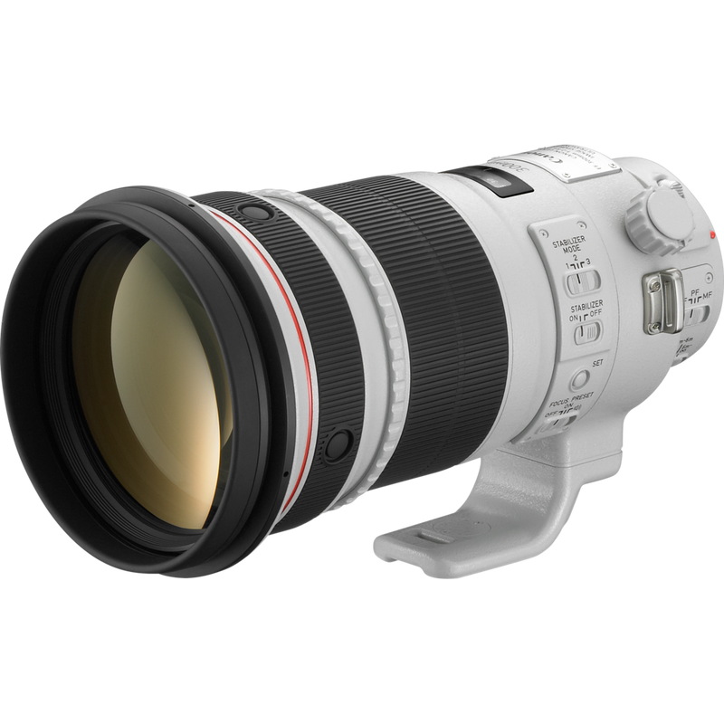 Canon EF 300mm f/2.8L IS II USM Objektiv Produkt Ansicht von oben