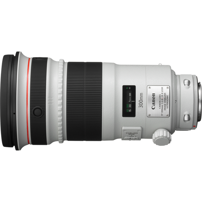 Canon EF 300mm f/2.8L IS II USM Objektiv Produkt Ansicht von links