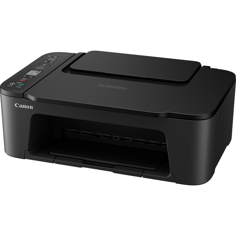 Canon PIXMA TS3450 WLAN-Farb-Multifunktionssystem Fotodrucker, Schwarz Produkt Schrägansicht von vorne