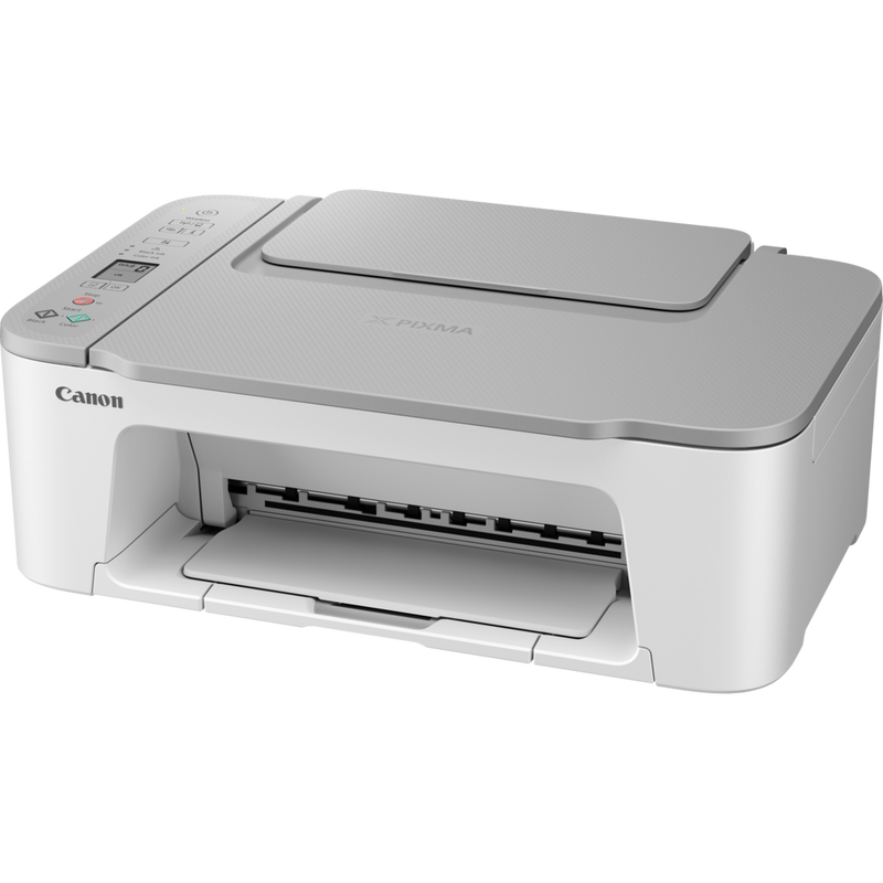 Canon PIXMA TS3451 WLAN-Farb-Multifunktionssystem Fotodrucker, Weiß Produkt Schrägansicht von vorne