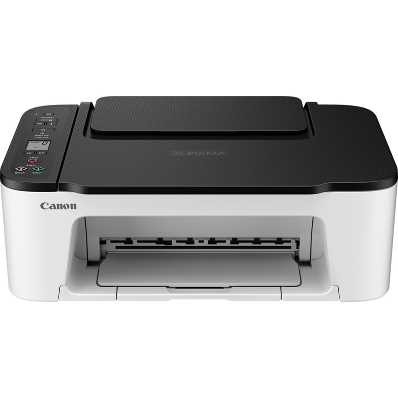 Canon PIXMA TS3452 WLAN-All-in-One-Farbfotodrucker, weiß mit schwarzer Oberseite Produkt Vorderansicht