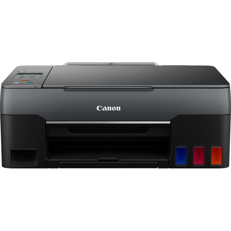 Canon PIXMA G2560 3-in-1 MegaTank Farbdrucker mit nachfüllbaren Tintenbehältern Produkt Vorderansicht