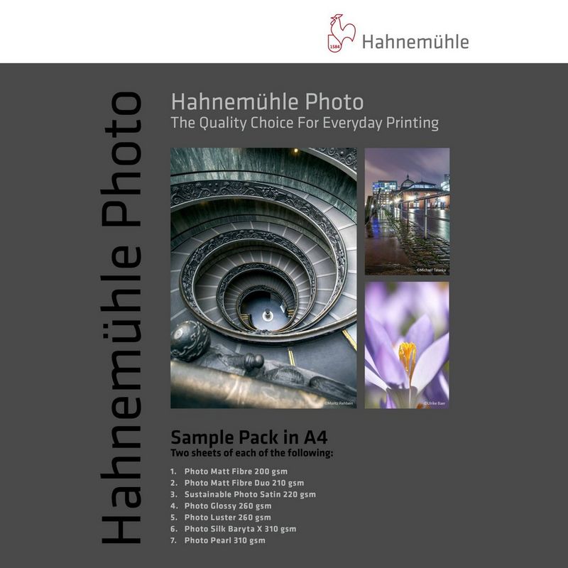 Hahnemühle Photo Paper Sample Pack Product Deckblatt