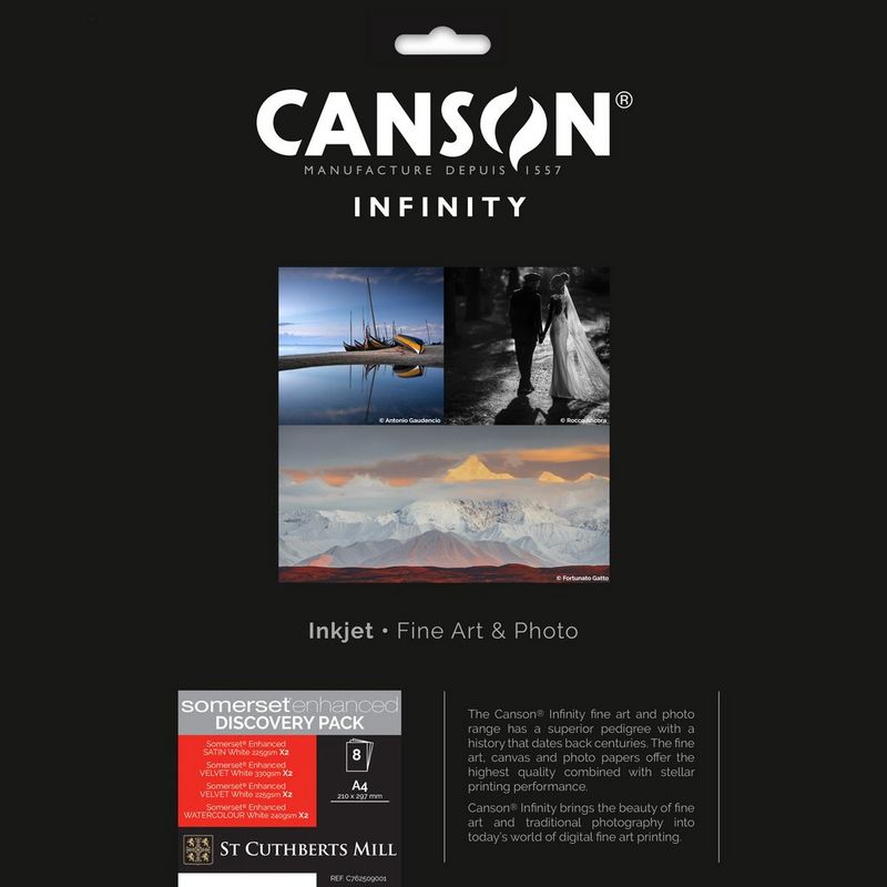 Canson Infinity Somerset Enhanced Discovery Pack (8 Blätter), Produktdeckblatt