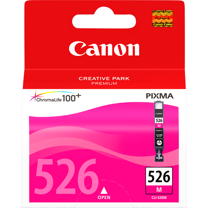 Canon CLI-526M Tinte Magenta Produkt Vorderansicht