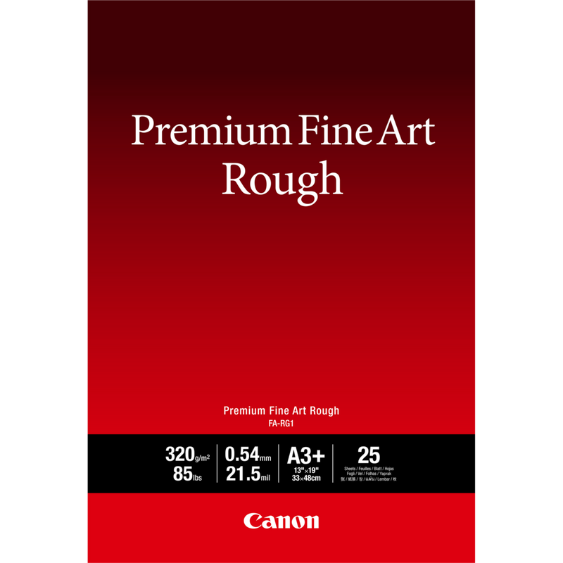 Canon FA-RG1 Premium Fine Art Smooth Paper, A3+, 25 Blatt Produkt Vorderansicht