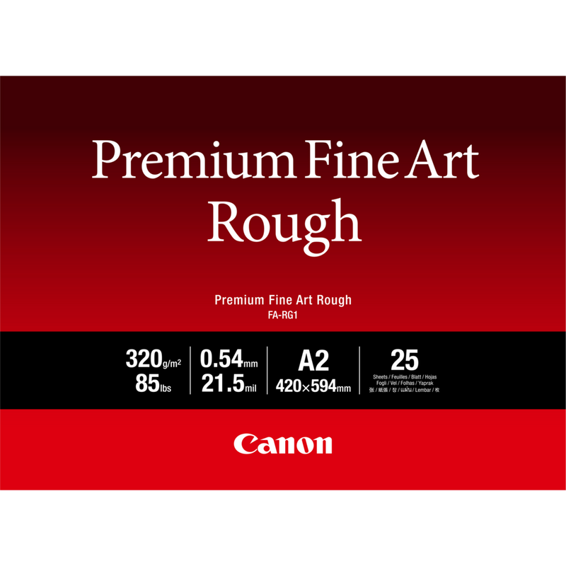 Canon FA-RG1 Premium Fine Art Smooth Papier, A2, 25 Blatt Produkt Vorderansicht