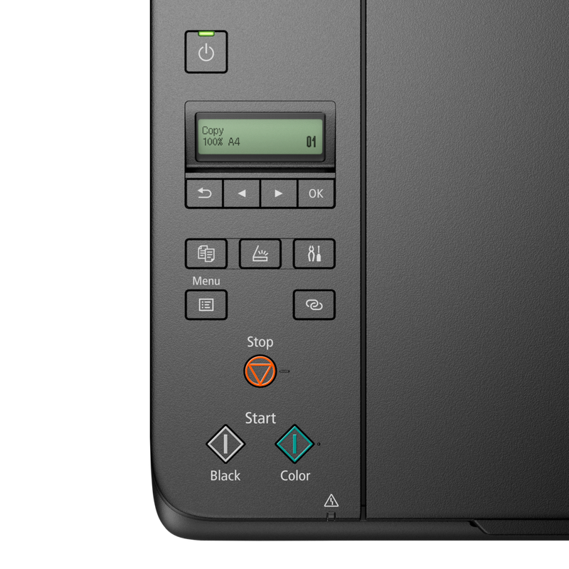 Canon PIXMA G650 Wireless 3-in-1 Refillable MegaTank Inkjet Photo Printer Product Top Control Panel View