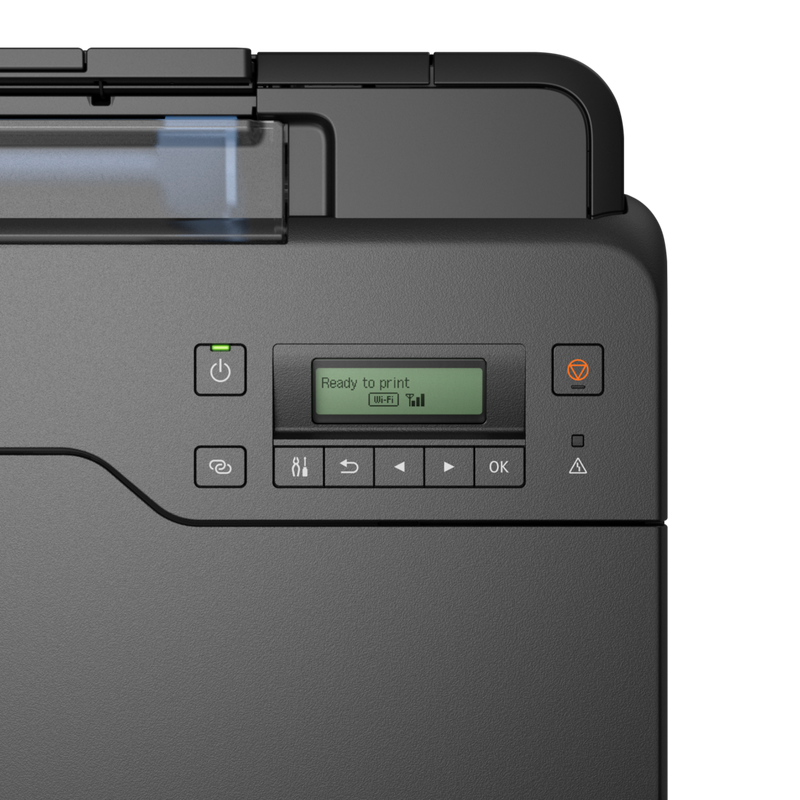 Canon PIXMA G550 Wireless Refillable MegaTank Inkjet Photo Printer Product Top Control Panel View
