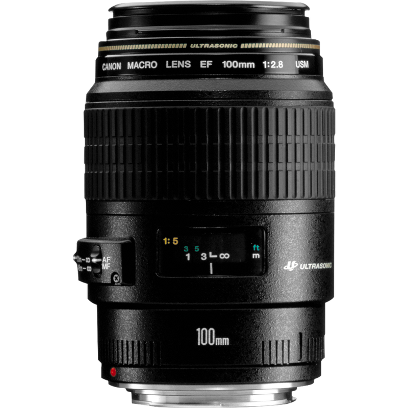 Canon EF 100mm f/2.8 Makro USM Objektiv Produkt Vorderansicht
