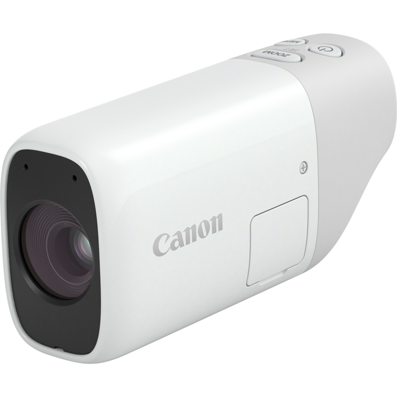 Canon PowerShot ZOOM kompakte Telezoom-Kamera im Spektiv-Stil Basis Kit, Weiß Produkt Rückansicht