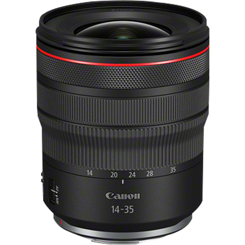 Canon RF 14-35mm F4 L IS USM Objektiv Produkt Diagonale Draufsicht