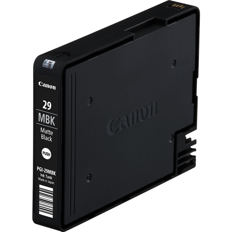 Canon PGI-29MBK Tinte Mattschwarz Produkt Ansicht der Patrone von rechts