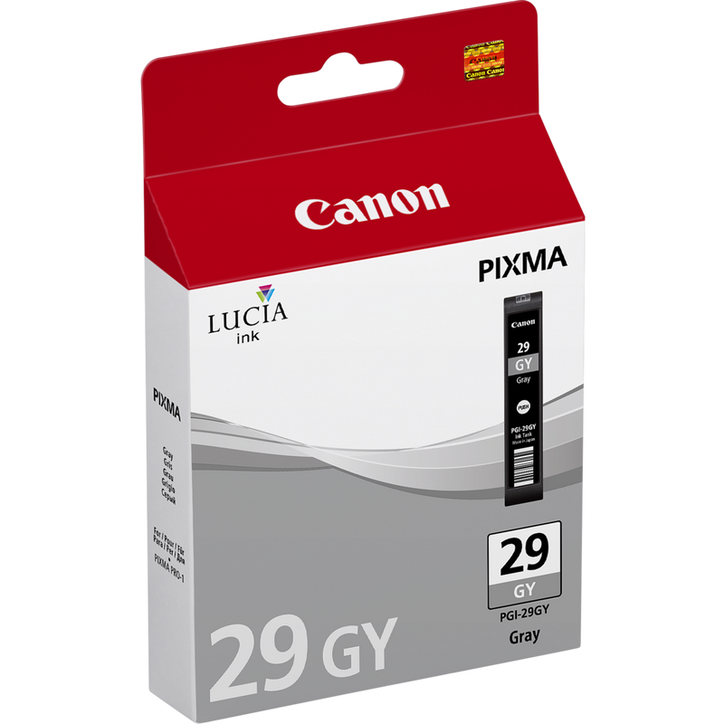 Canon PGI-29GY Tinte Grau Produkt Ansicht von links