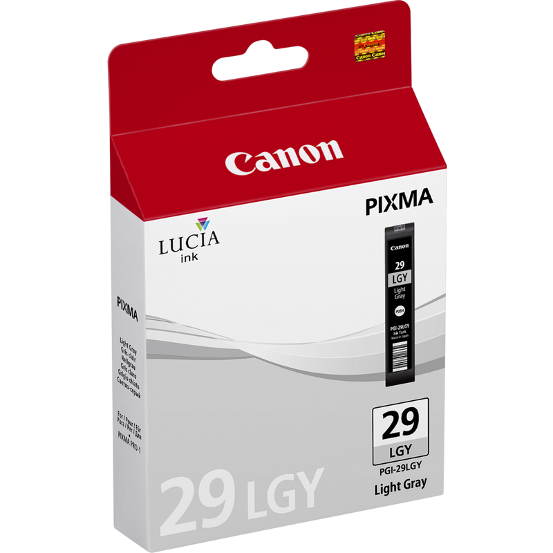 Canon PGI-29LGY Tinte Hellgrau Produkt Ansicht von links