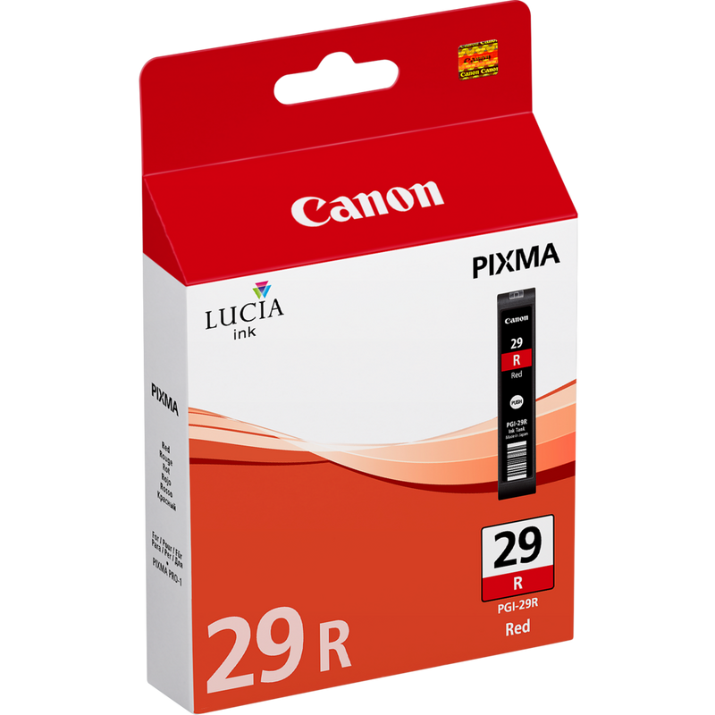 Canon PGI-29R Tinte Rot Produkt Ansicht von links