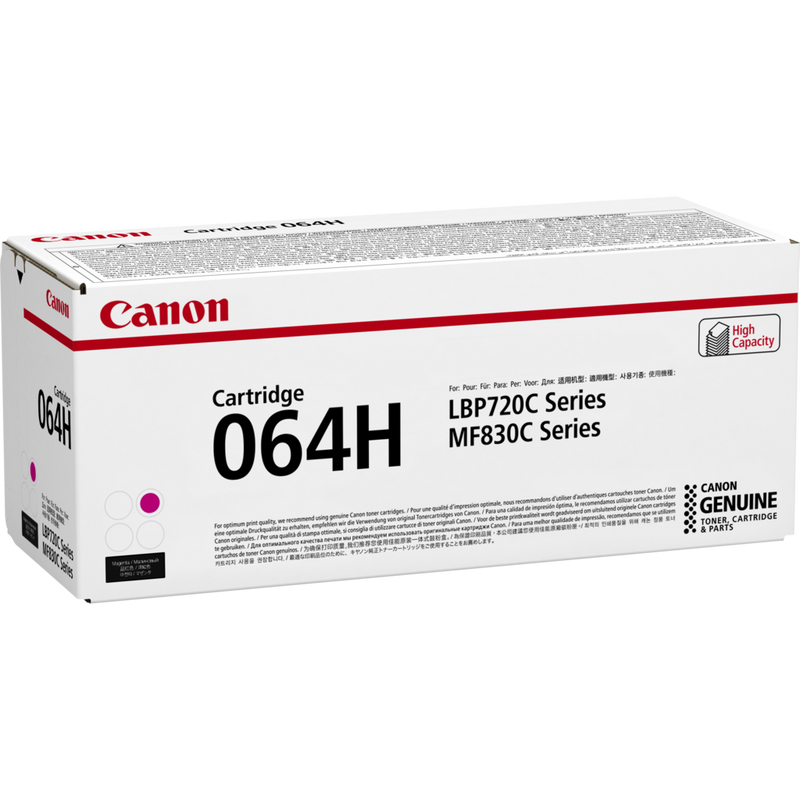 Canon 064H Magenta Toner-Cartridge Produkt Ansicht der Verpackung von links