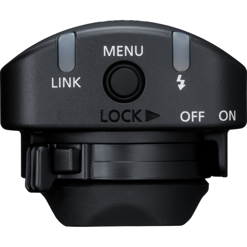 Canon ST-E10 Speedlite Transmitter Product Side View with Lock button