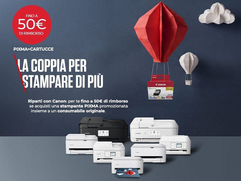 Stampante e inchiostro insieme? Ti premiamo!