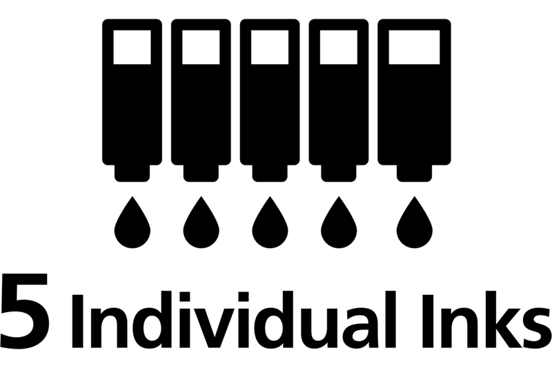 5окремих чорнильниць