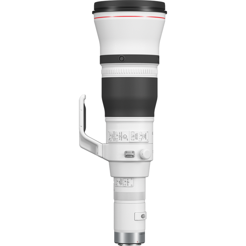Canon RF 1200mm F8L IS USM Objektiv Produkt Ansicht von links mit Stativgewinde