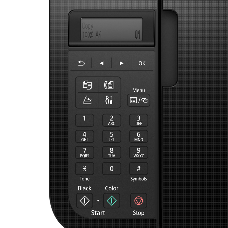 Canon PIXMA TR4650 Wireless Colour All-in-One Inkjet Photo Printer, Black Product Top Control Panel View