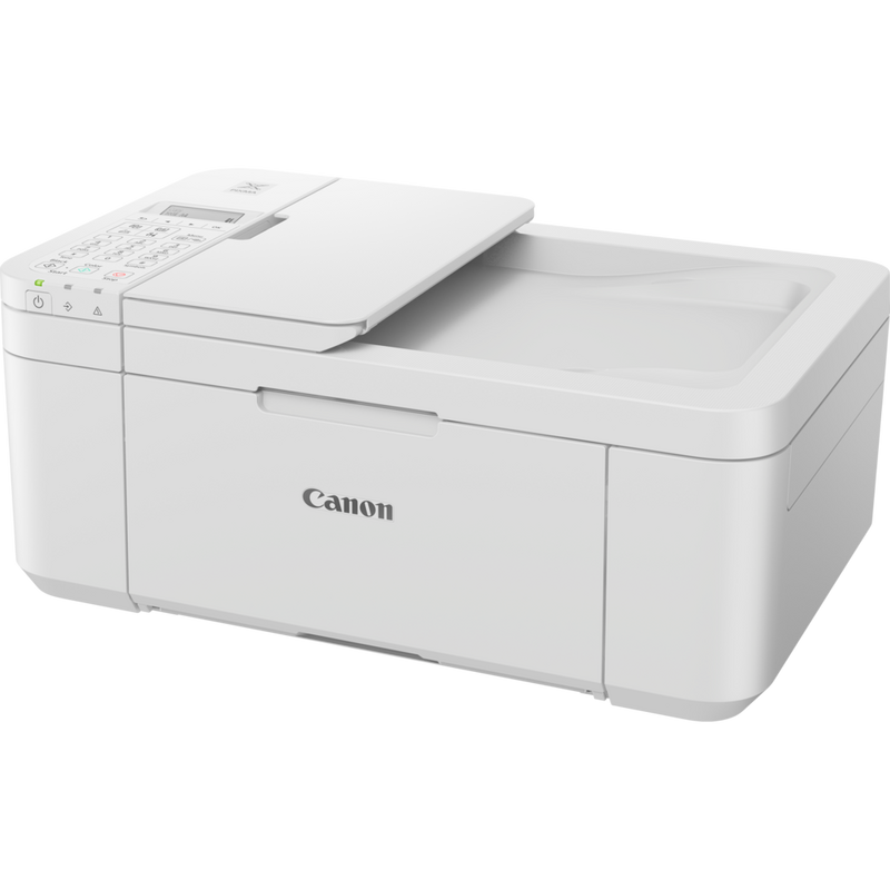 Canon PIXMA TR4651 Wireless Colour All-in-One Inkjet Photo Printer, White Product Front Slant View