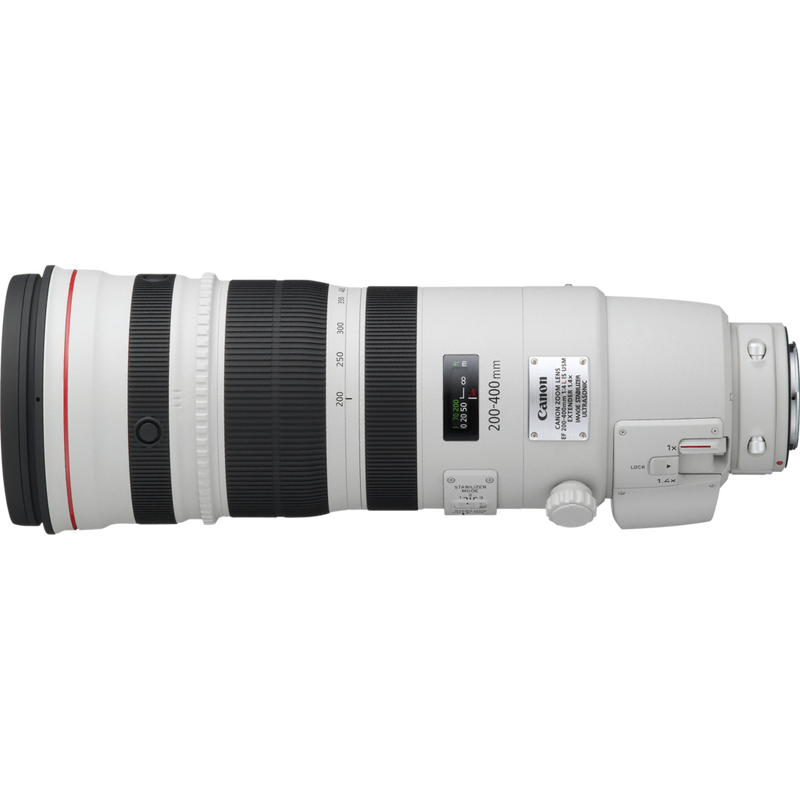 Canon EF 200-400mm f/4L IS USM 1.4x Extender Objektiv Produkt Ansicht von links