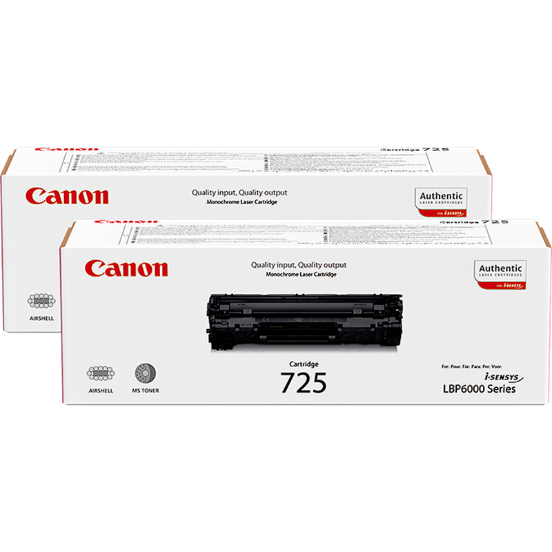 Canon i-SENSYS MF3010 3-in-1 Schwarzweiß-Laserdrucker + 2 Toner-Cartridges Schwarz Produkt zwei Toner