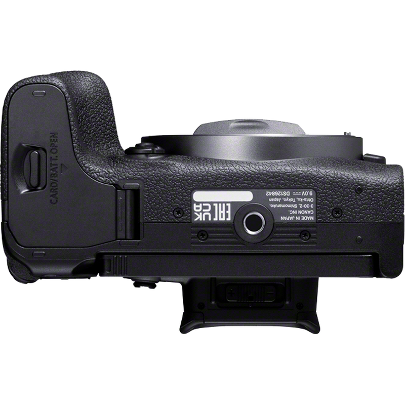 Canon EOS R10 spiegellose Kamera Gehäuse Produkt Ansicht von unten